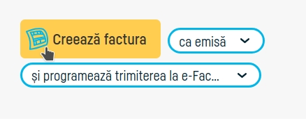 Cum transmiți automat o factură în SPV - pasul 2