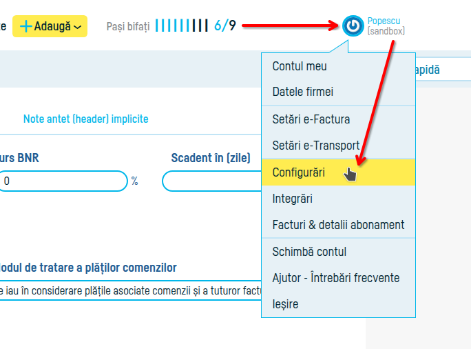 Notificări automate pentru scadenta facturilor furnizor - pasul 1