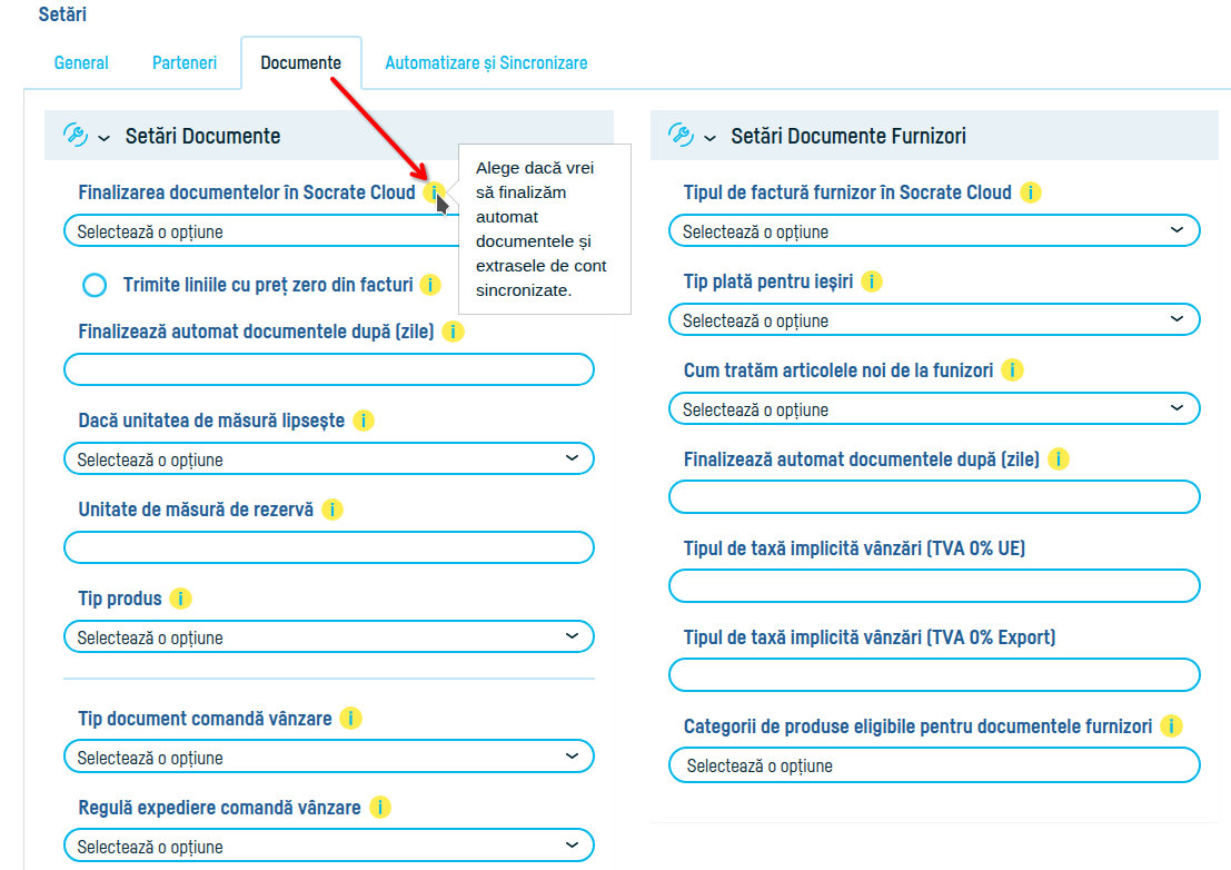 Cum activezi și configurezi integrarea cu Socrate ERP - pasul 4
