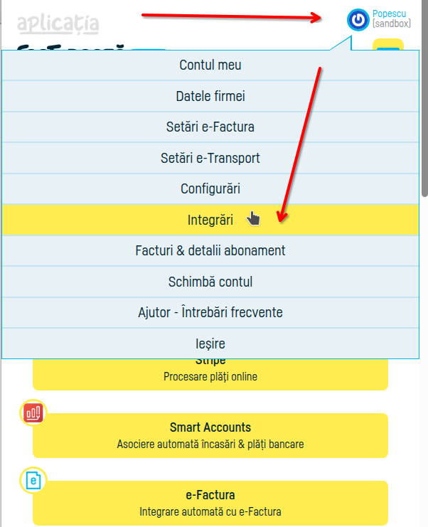 Cum activezi și configurezi integrarea cu Socrate ERP - pasul 1