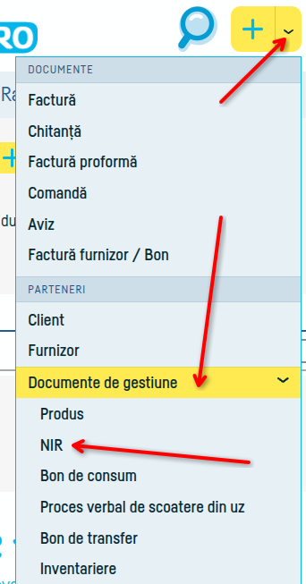 Cum adaug un NIR - pasul 3