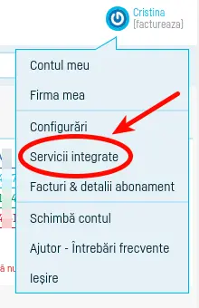 Activare colectare automată debite prin STRAETUS? - pasul 1