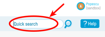 How do I use search options? - pasul 1