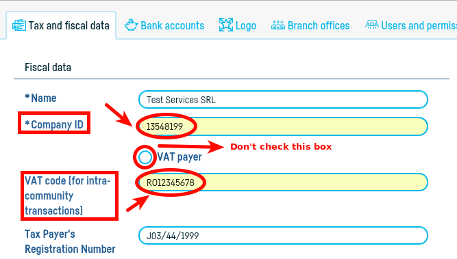 Adding VAT on intracommunity(EU) invoice - pasul 1