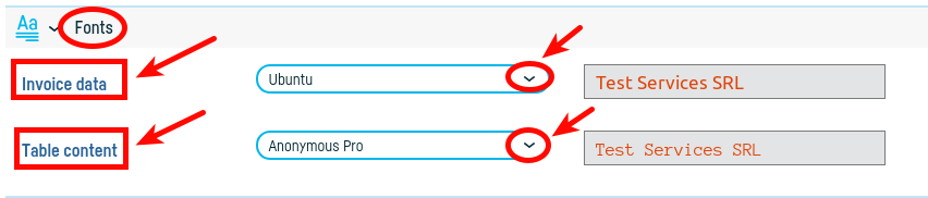 How do I change the appearance of an invoice? - pasul 6