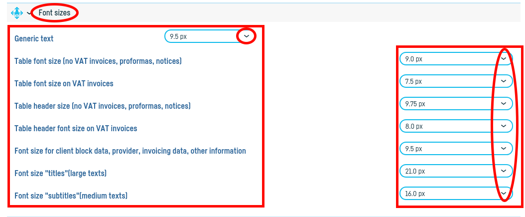 How do I change the appearance of an invoice? - pasul 7