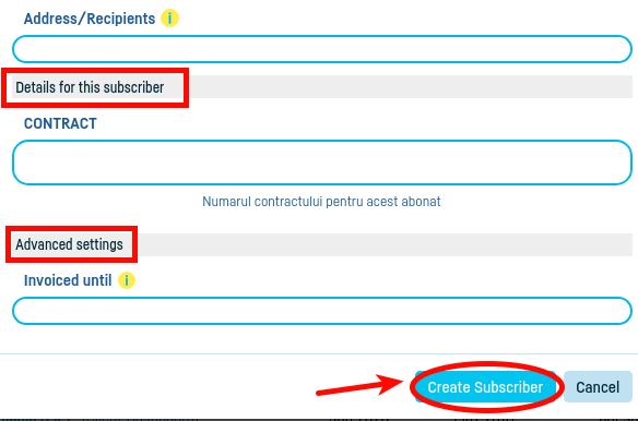 How do I add a subscriber? - pasul 4
