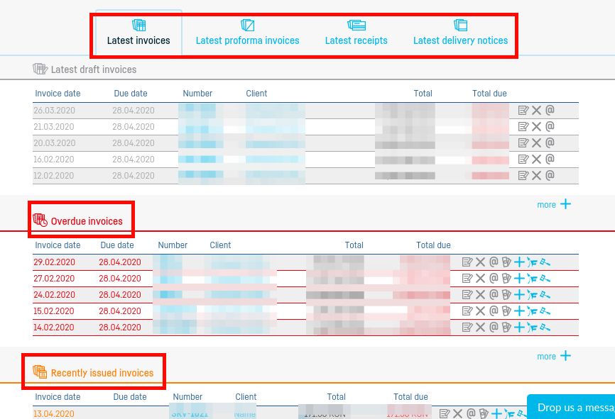 Managing invoices / documents - pasul 2