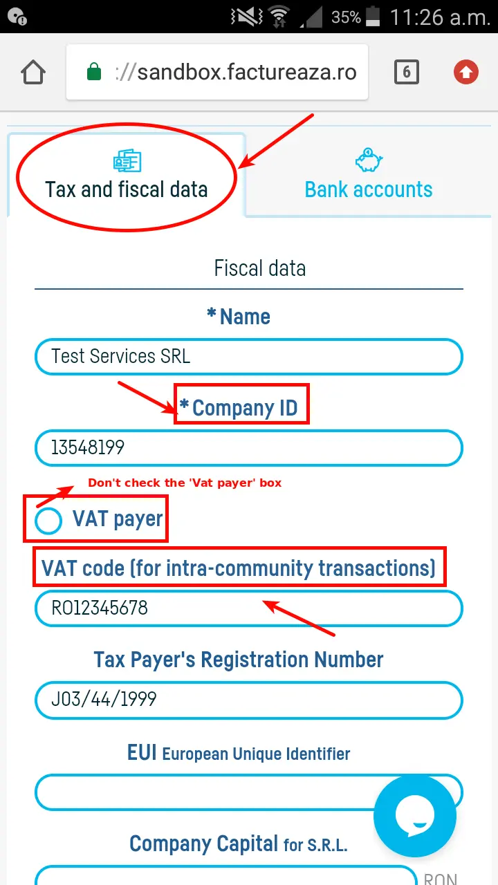 Adding VAT on intracommunity(EU) invoice - step 1