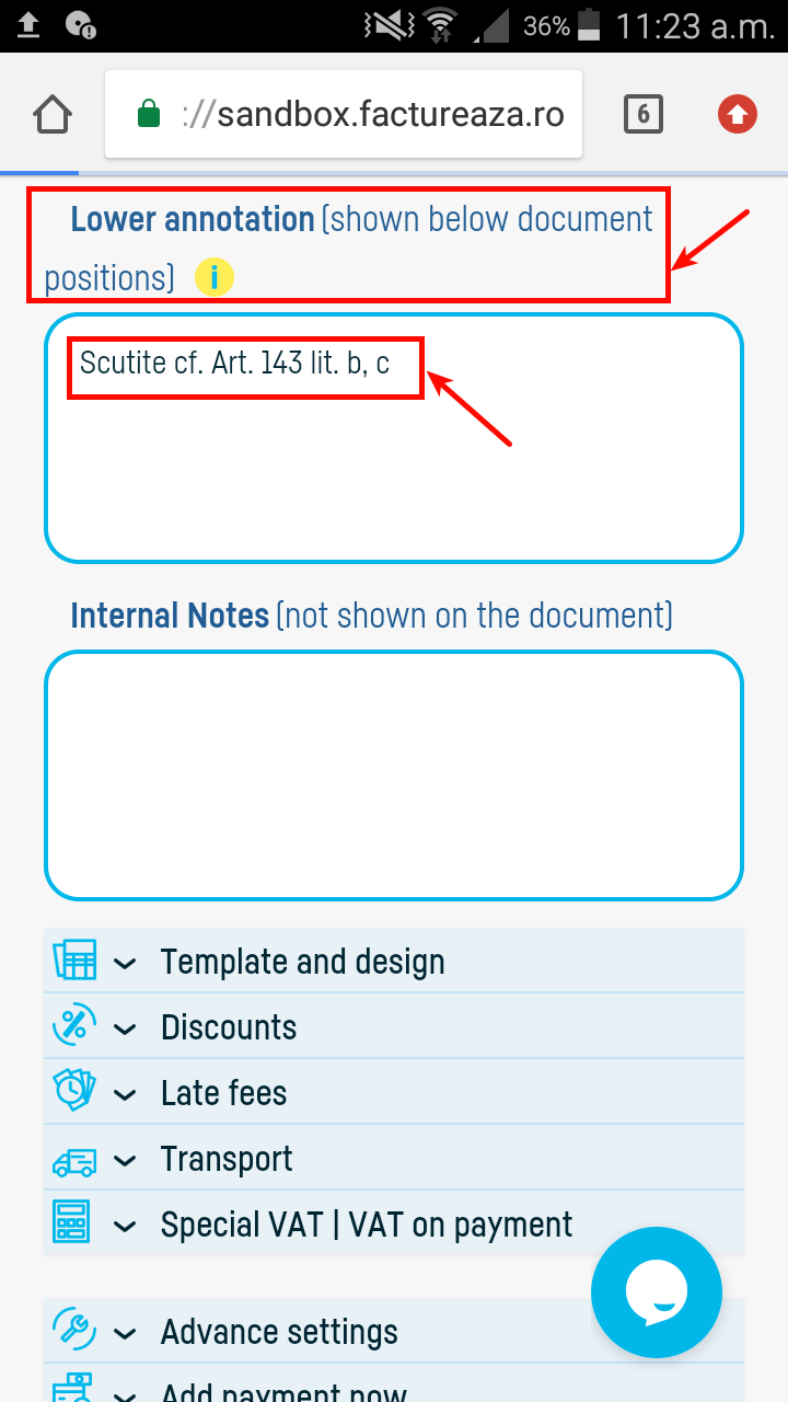 Adding VAT on intracommunity(EU) invoice - pasul 3