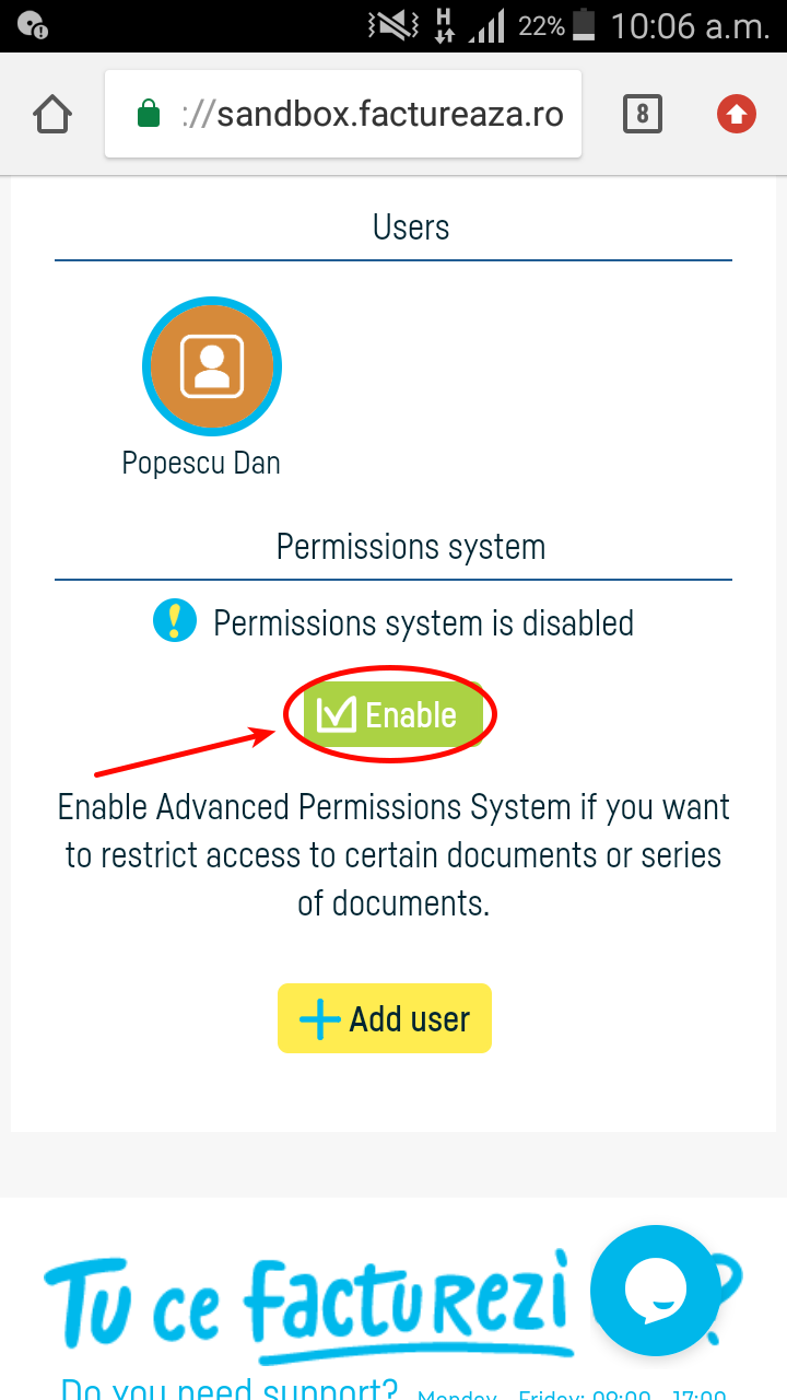 How do I use the permissions system? - pasul 3
