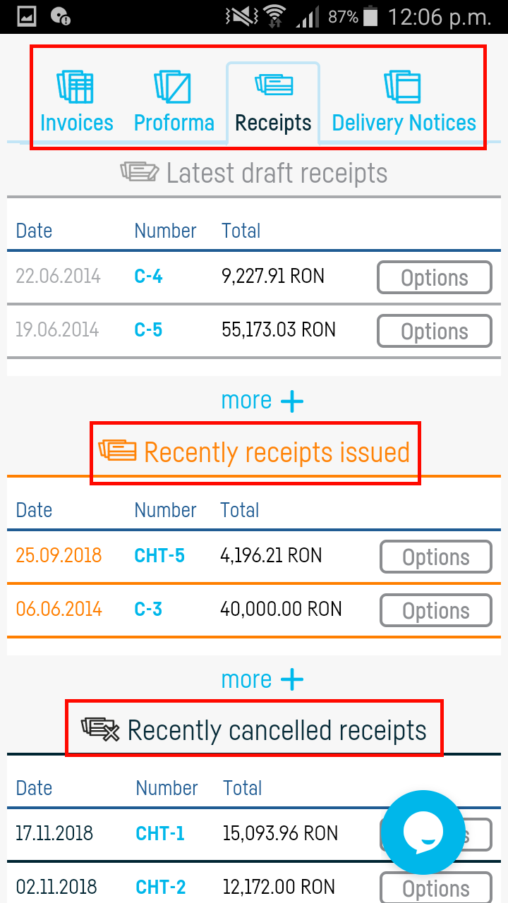 Managing invoices / documents - pasul 1