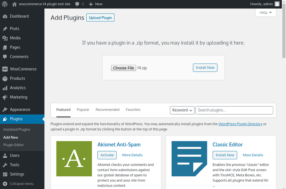 WooCommerce plugin for ecommerce platforms - pasul 4