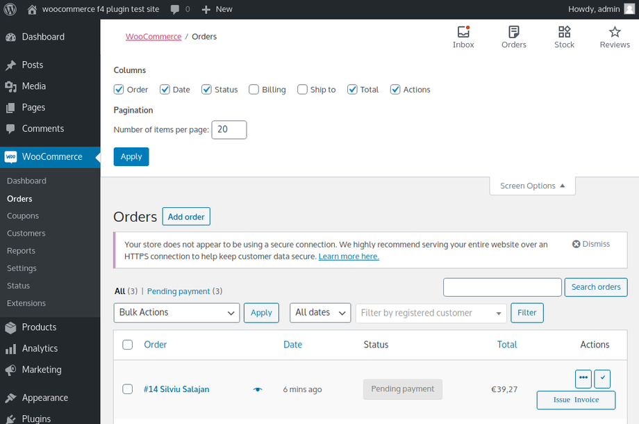 WooCommerce plugin for ecommerce platforms - pasul 8