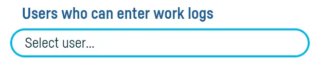 Who can add work logs? - step 8