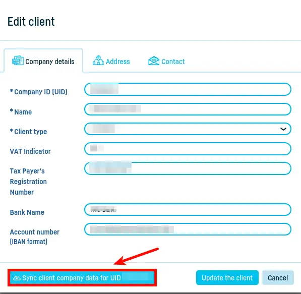 Notifications about changes in your client's data - step 5