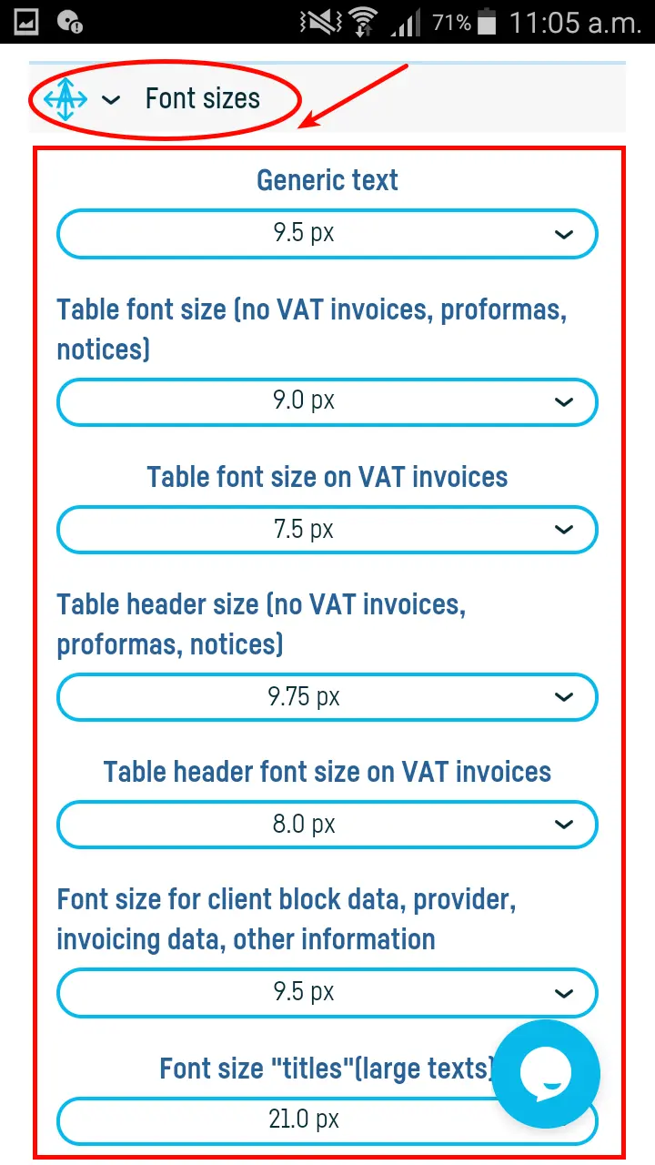 How do I change the appearance of an invoice? - step 7