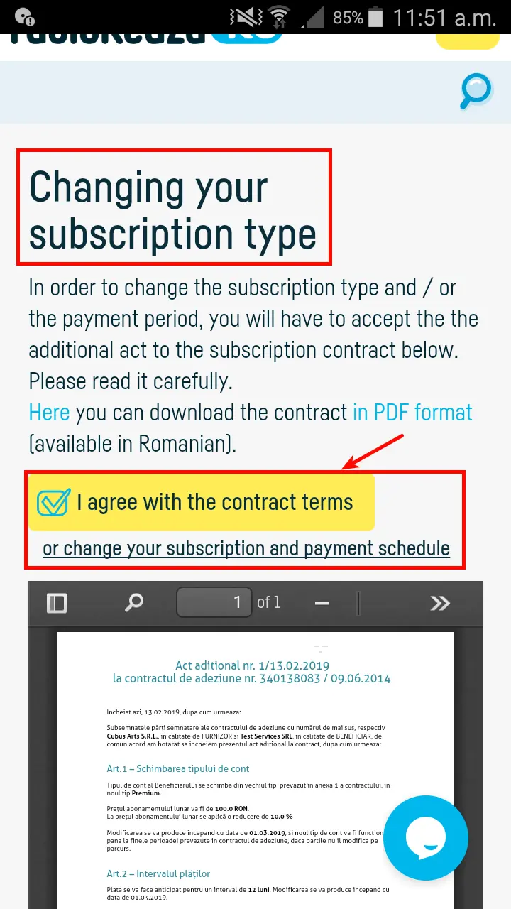 How to change subscription type and payment period? - step 6