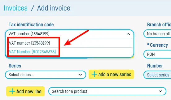 Adding VAT on intracommunity(EU) invoice - step 2