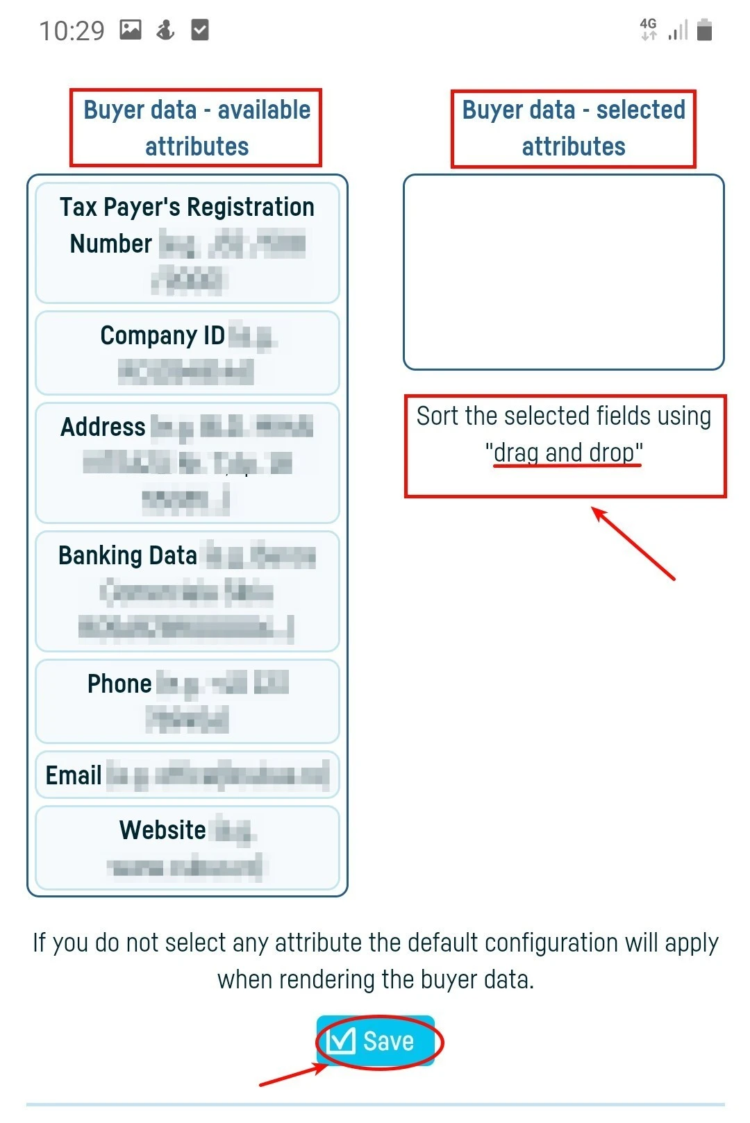 Document layout settings - step 4