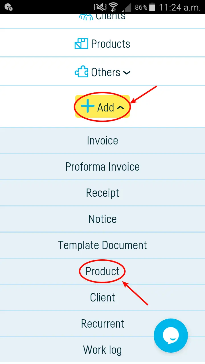 How do I add a new product / service? - step 5