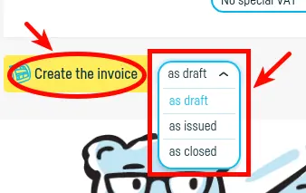 How do I add an invoice? - step 2